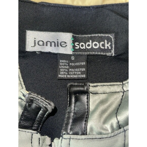 Jamie Sadock Women’s S Green Black Zip Pockets Convertible Vest Moto Golf Jacket - Picture 8 of 9